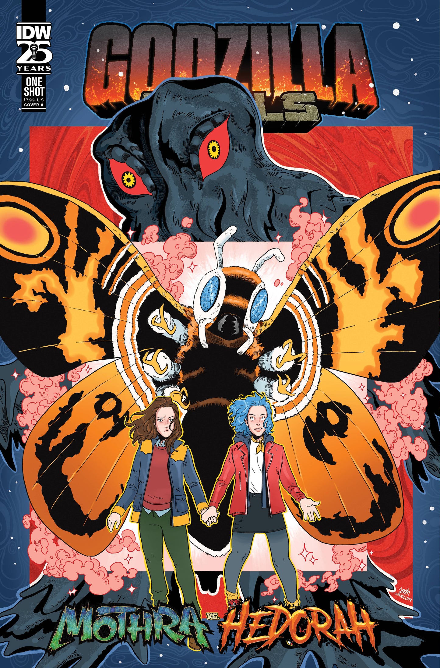 GODZILLA RIVALS MOTHRA VS HEDORAH #1 COVER A CORNILLON