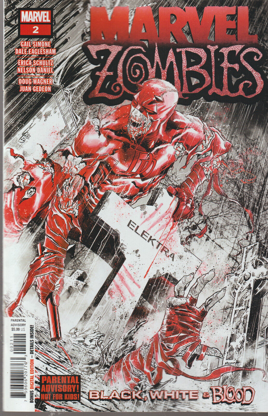 MARVEL ZOMBIES BLACK WHITE BLOOD #2