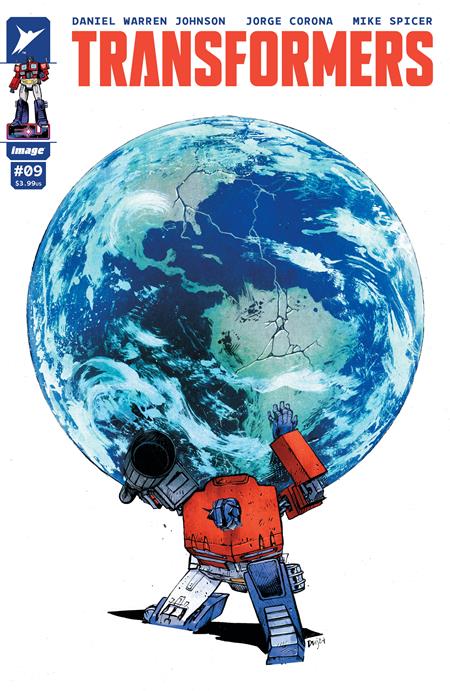 TRANSFORMERS #9 COVER A DANIEL WARREN JOHNSON & MIKE SPICER