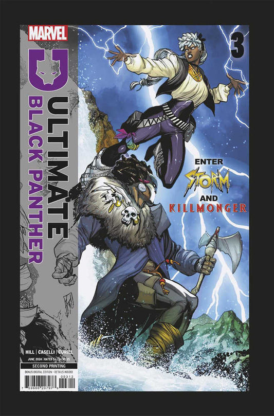 ULTIMATE BLACK PANTHER #3 STEFANO CASELLI 2ND PRINT VARIANT