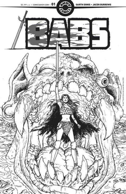BABS #1 (OF 6) COVER D INC 1:4 CHRIS BURNHAM LINE ART VARIANT (MATURE)