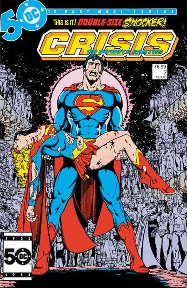 CRISIS ON INFINITE EARTHS #7 FACSIMILE EDITION COVER B GEORGE PEREZ FOIL VARIANT