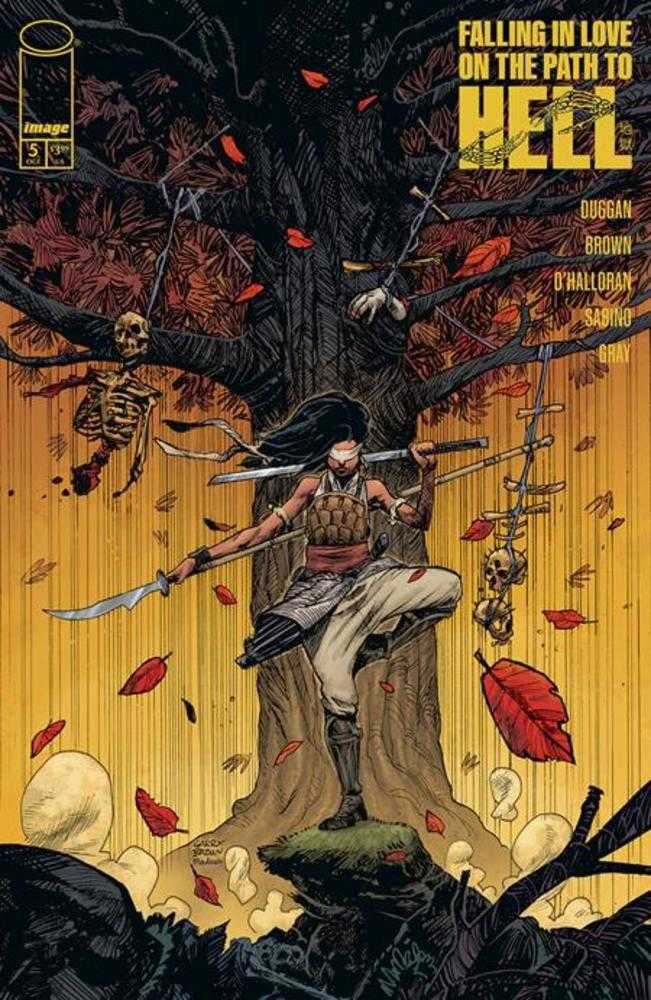 FALLING IN LOVE ON THE PATH TO HELL #5 COVER A GARRY BROWN (MATURE)
