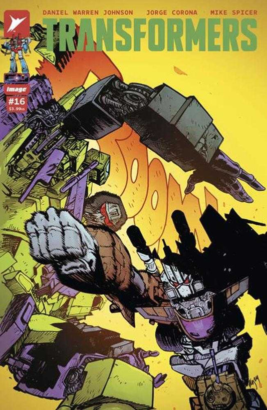 TRANSFORMERS #16 COVER A DANIEL WARREN JOHNSON & MIKE SPICER