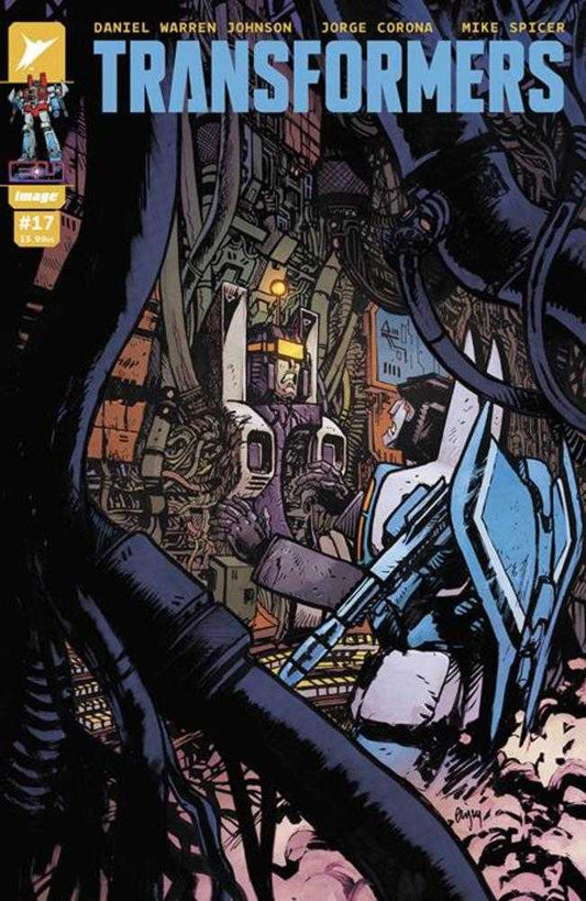 TRANSFORMERS #17 COVER A DANIEL WARREN JOHNSON & MIKE SPICER