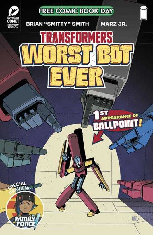 FREE COMIC BOOK DAY 2025 TRANSFORMERS WORST BOT EVER SPECIAL