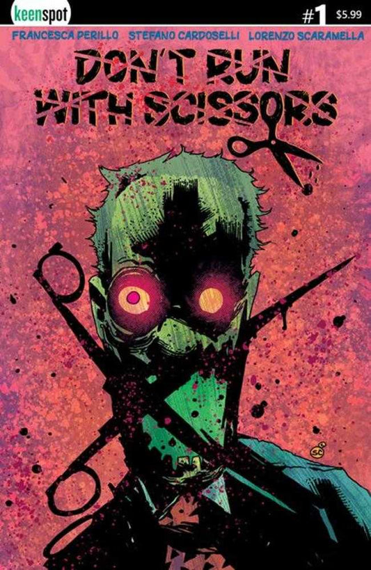 DONT RUN WITH SCISSORS #1 COVER A STEFANO CARDOSELLI SCISSOR MOUTH