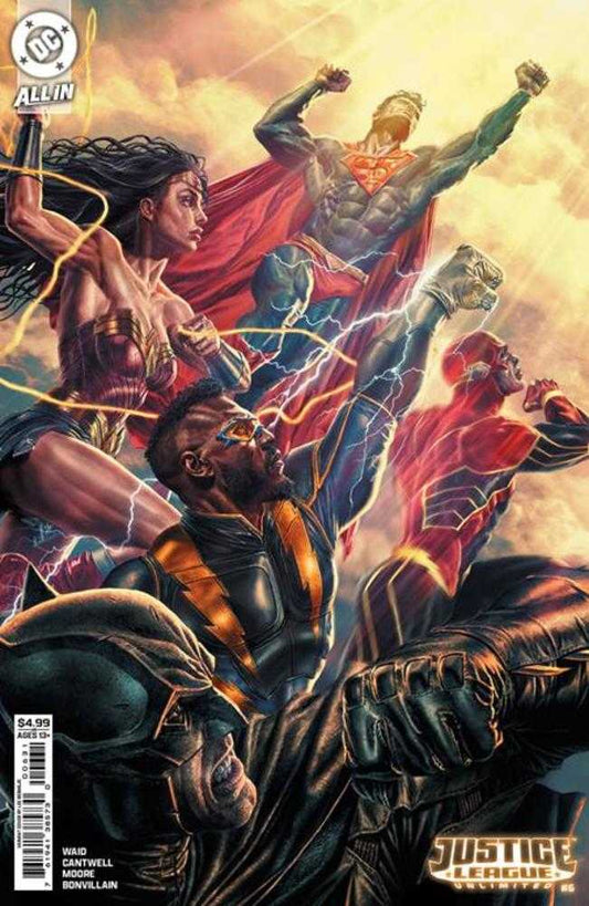 JUSTICE LEAGUE UNLIMITED #6 COVER B LEE BERMEJO CARD STOCK VARIANT (WE ARE YESTERDAY)
