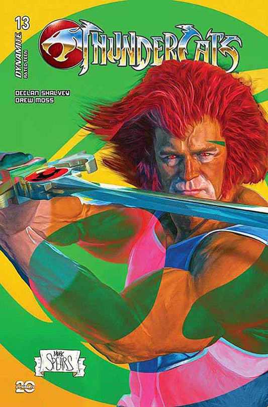 THUNDERCATS #13 COVER Z 1:7 FOC VARIANT EDITION SPEARS GREEN BKGR