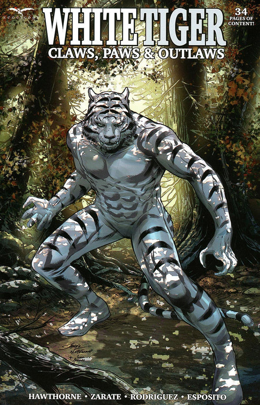 WHITE TIGER CLAWS PAWS OUTLAWS ONE SHOT COVER A VITORINO (MATURE)