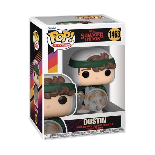 POP TV STRANGER THINGS SEASON 4 HUNTER DUSTIN WITH SHIELD VINYL FIGURE