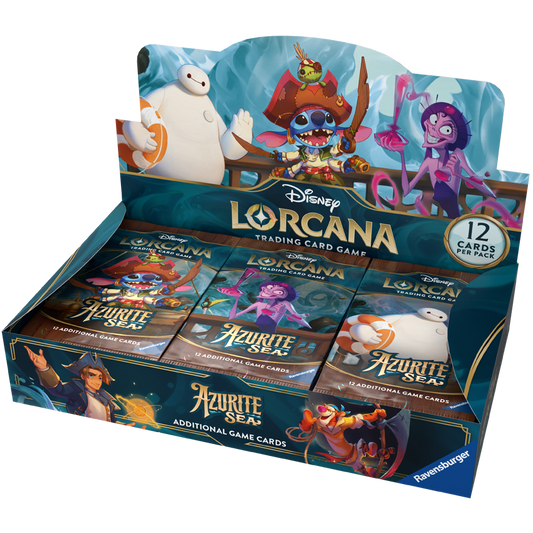 DISNEY LORCANA SET 6 - Azurite Sea  - FULL SEALED BOOSTER BOX (24 PACKS)