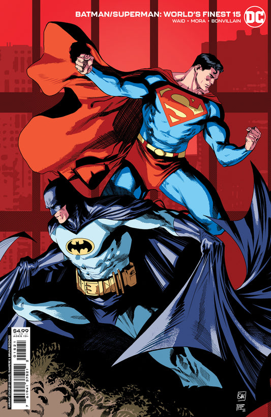 BATMAN SUPERMAN WORLDS FINEST #15 CVR B SAMPERE REDONDO CS V